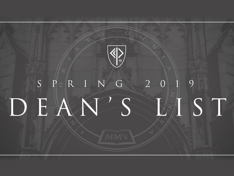 Spring 2019 Dean's List