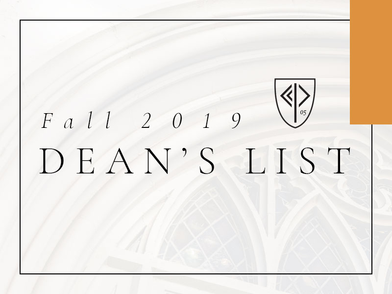 Fall 2019 Dean's List